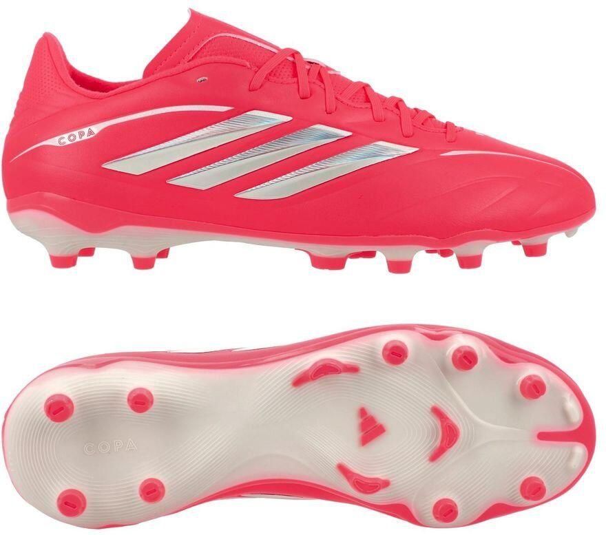 Adidas Copa Pure IV League Gras Voetbalschoenen (FG) Kids Felroze Zilver Wit