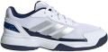 Adidas Perfor ce Crazyquick Kids Padel Schoenen Kinderen Wit - Donkerwit/Blauw/Zilver