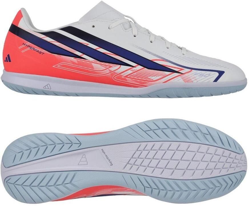 Adidas Perfor ce F50 Hyperfast Club senior imitatieleren voetbalschoenen roze paars - Foto 6