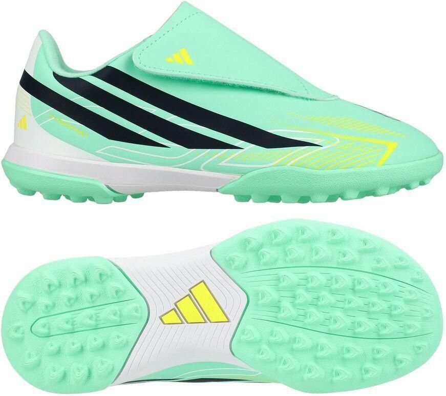 Adidas F50 Hyperfast Club Velcro Tf Junioren Voetbalschoenen Groen 2 3 Kinderen - Foto 2