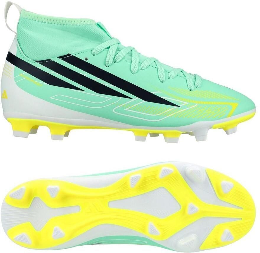 Adidas F50 Hyperfast Club Mid Fg mg Junioren Voetbalschoenen Groen 1 2 Kinderen - Foto 2