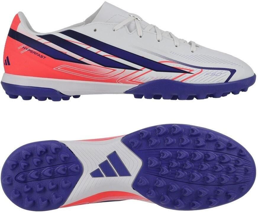 Adidas Perfor ce F50 Hyperfast Club senior imitatieleren voetbalschoenen roze paars - Foto 9