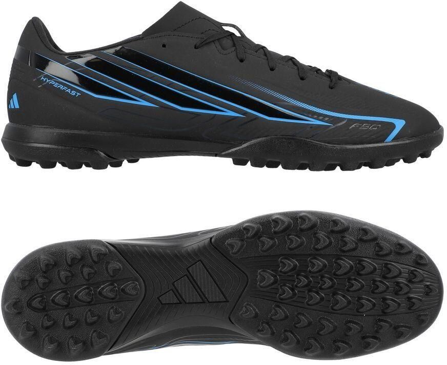 Adidas Perfor ce F50 Hyperfast Club senior imitatieleren voetbalschoenen zwart blauw - Foto 5