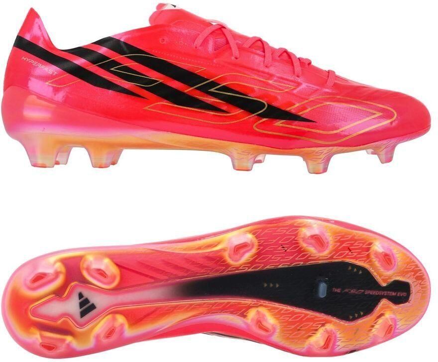 Adidas F50 Hyperfast Evo FG Road to Glory Solar Turbo Zwart Goud