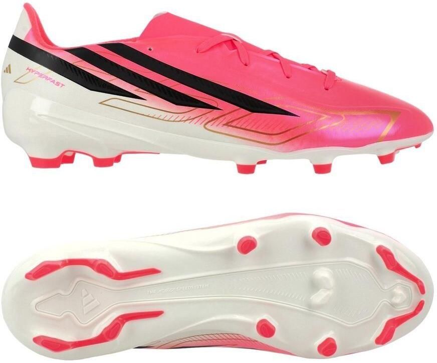 Adidas F50 Hyperfast League FG Road to Glory Solar Turbo Zwart Goud Kids