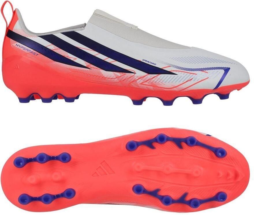 Adidas Perfor ce F50 Hyperfast League AG junior imitatieleren voetbalschoenen -wit roze Imitatieleer - Foto 6