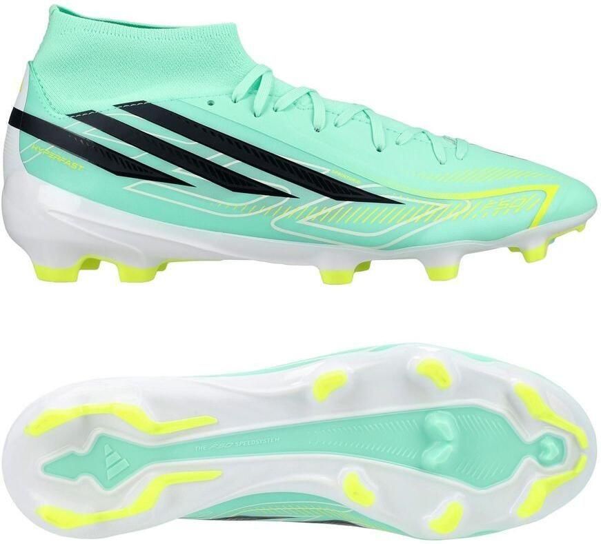 Adidas F50 Hyperfast League Mid FG Voetbal schoen firm ground heren Groen - Foto 3
