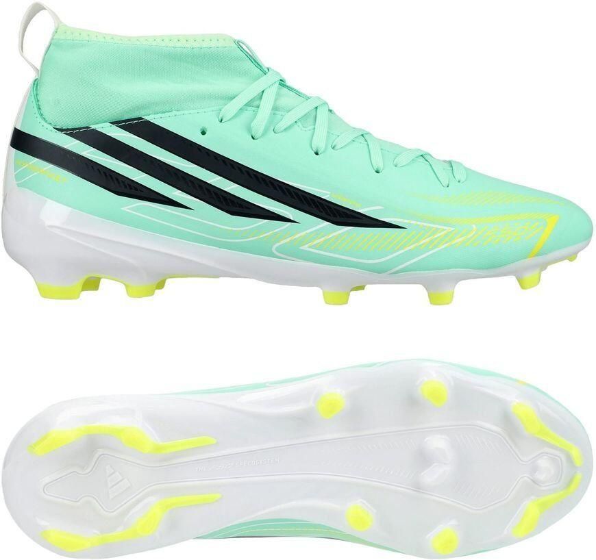 Adidas F50 Hyperfast League Mid FG Junior Voetbal schoen firm ground Groen - Foto 3