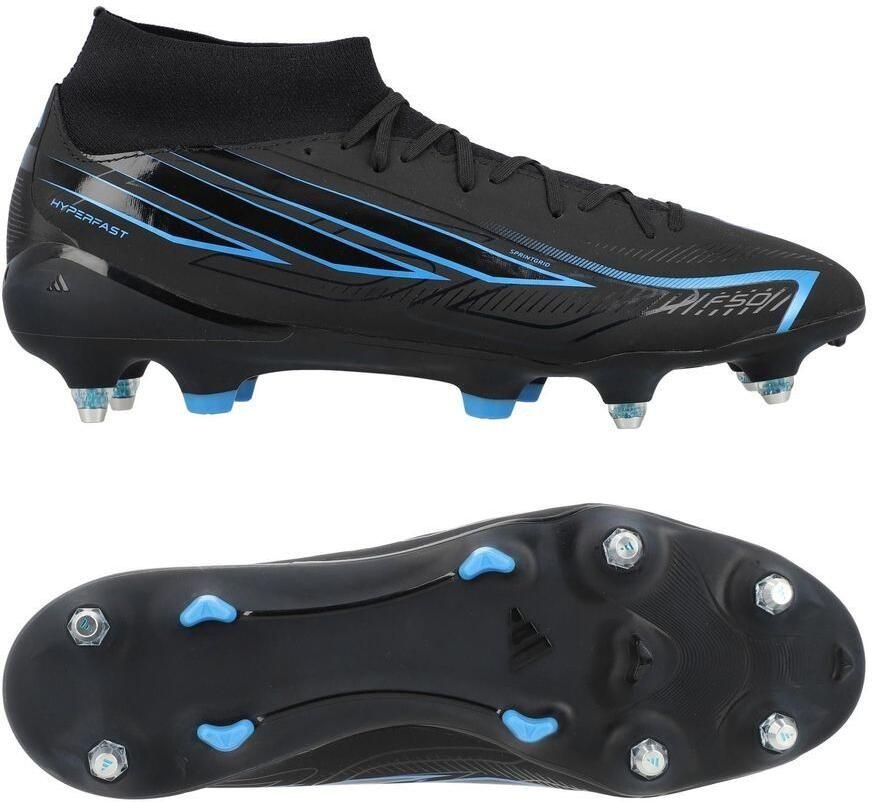 Adidas Perfor ce F50 Hyperfast League Mid Soft Ground Voetbalschoenen Unisex Zwart - Foto 7