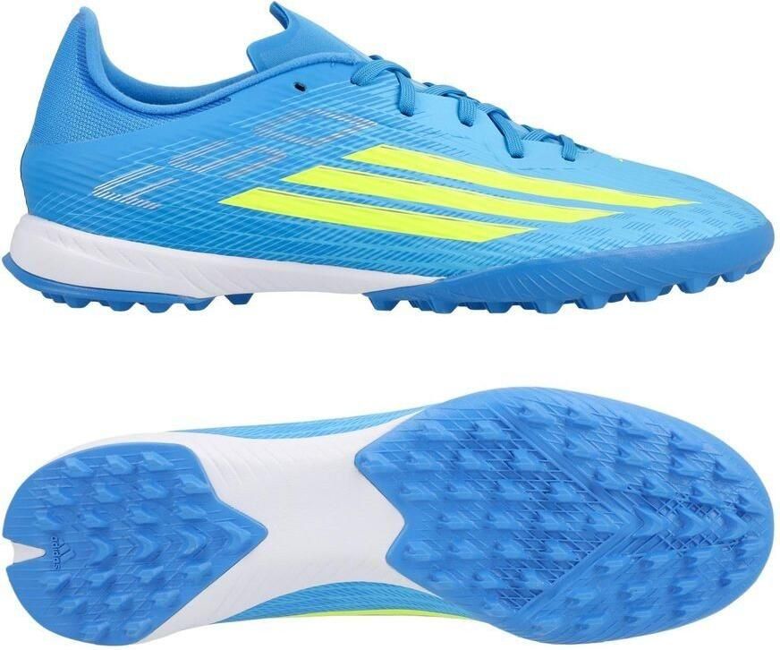Adidas F50 League TF Ice Cold Precision Lucid Ray Blue Geel Light Utility Aqua - Foto 2