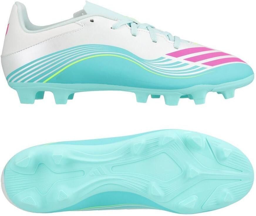 Adidas F50 Messi Club FxG Aurora Radiante Wit Lucide roze Flash Aqua - Foto 3