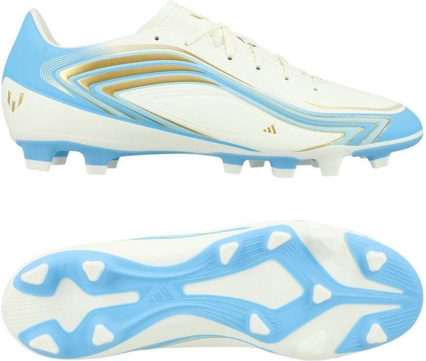 Adidas F50 Messi Club FxG El Ultimo Tango Wit Semiblauwe uitbarsting Icey Blue