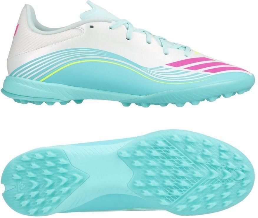 Adidas F50 Messi League TF Aurora Radiante Wit Lucide roze Flash Aqua - Foto 2