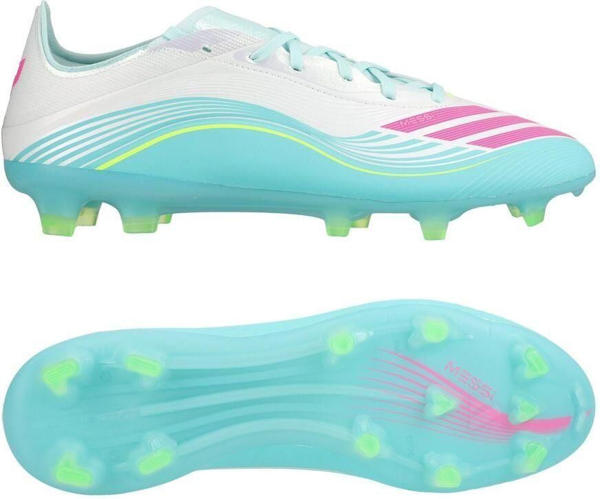 Adidas F50 Messi Pro FG Aurora Radiante Wit Lucide roze Flash Aqua