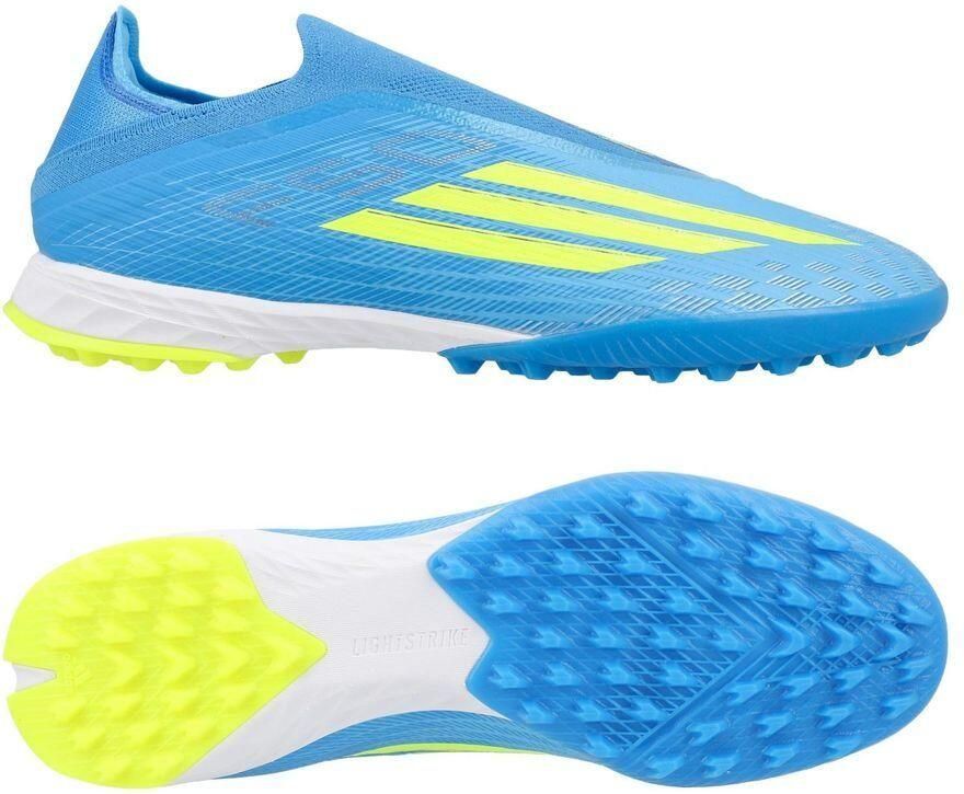 Adidas F50 Pro Laceless TF Ice Cold Precision Lucid Ray Blue Geel Light Utility Aqua