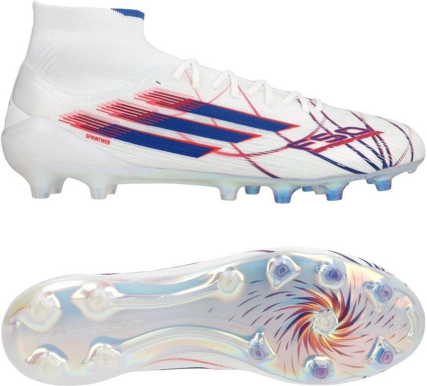 Adidas F50 Sparkfusion Elite Gras Kunstgras Voetbalschoenen (MG) Dames Wit Blauw Rood