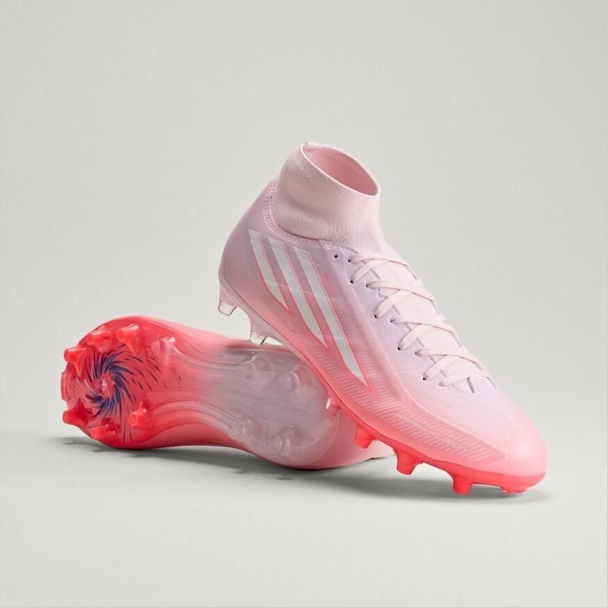 Adidas Performance F50 Sprakfusion League FG AG senior imitatieleren voetbalschoenen roze wit - Foto 2