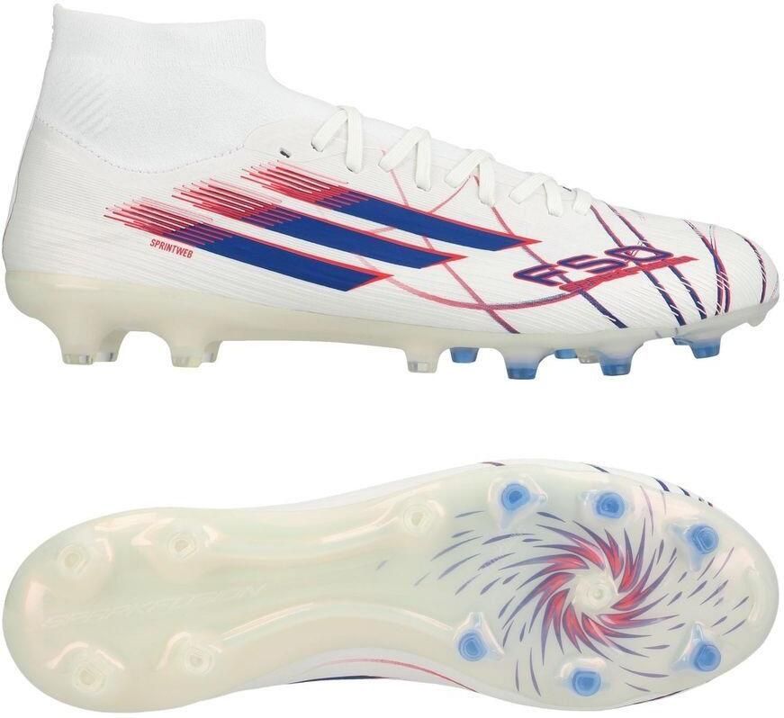 Adidas F50 Sparkfusion Pro Gras Kunstgras Voetbalschoenen (MG) Dames Wit Blauw Rood