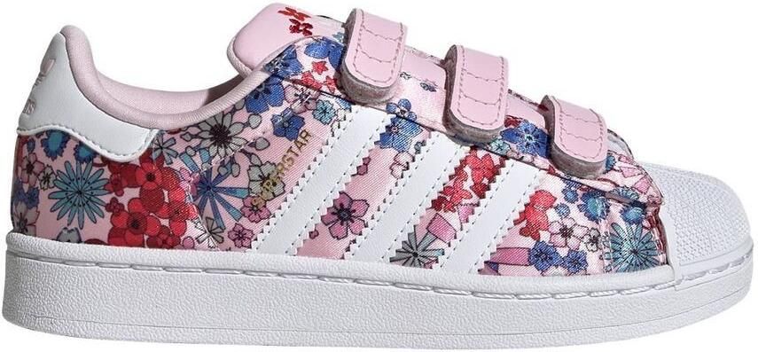 ADIDAS ORIGINALS Sneakers 'Liberty London Superstar' petrol rosa rood wit