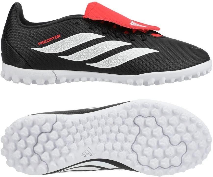 Adidas Predator Club Fold-over Tongue Tf Junioren Voetbalschoenen Zwart 1 2 Kinderen