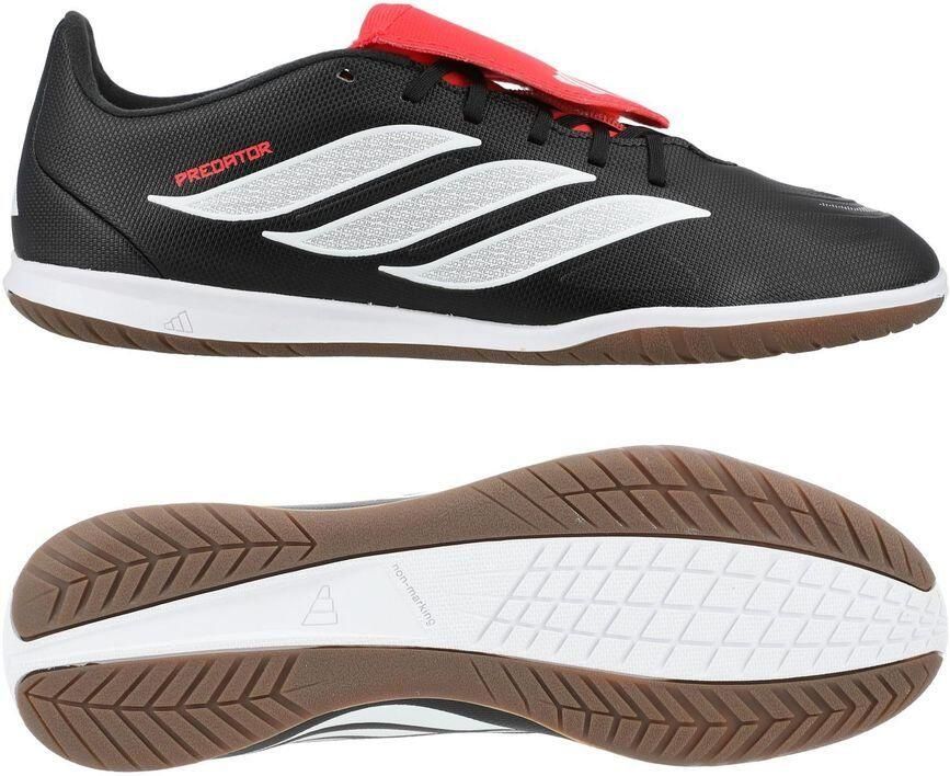 Adidas Perfor ce Predator Club Sala Fold-Over Tongue Indoor Voetbalschoenen Unisex Zwart