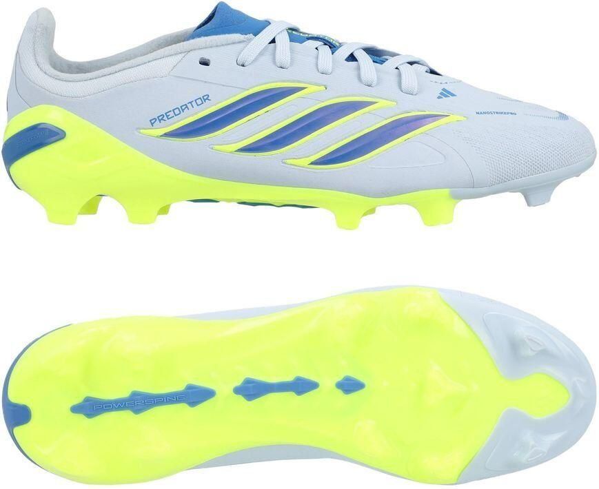 Adidas Predator Elite FG Ice Cold Precision Crystal Sky Ray Blue Geel Kids