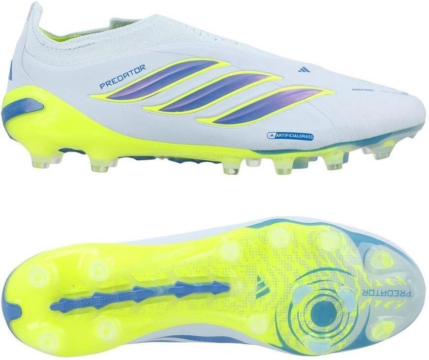 Adidas Predator Elite Veterloze Kunstgras Voetbalschoenen (AG) Lichtblauw Blauw Geel