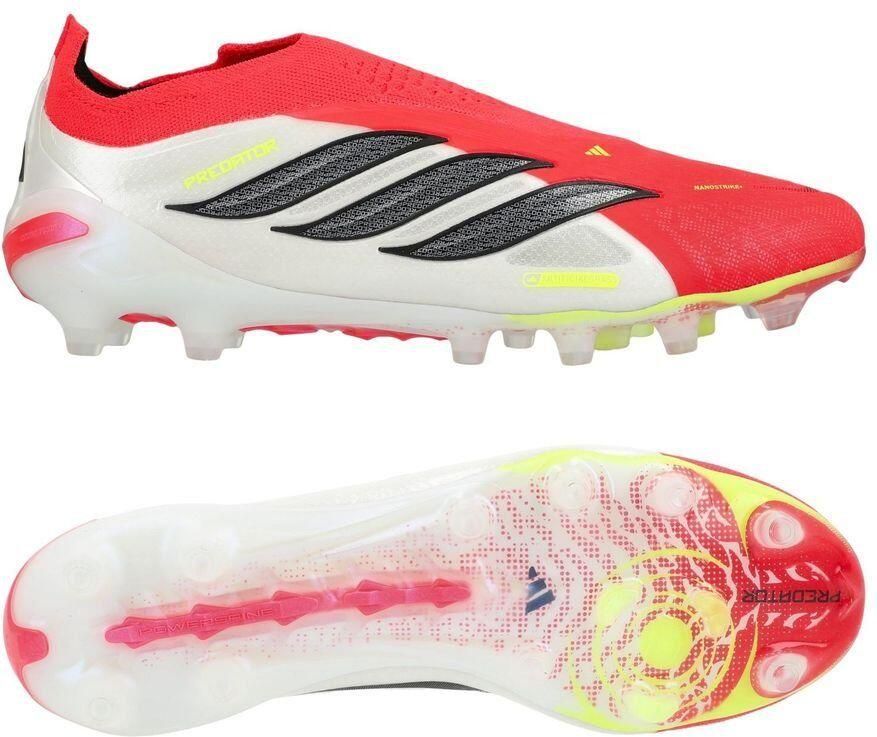 Adidas Predator Elite Veterloze Kunstgras Voetbalschoenen (AG) Rood Wit Zwart