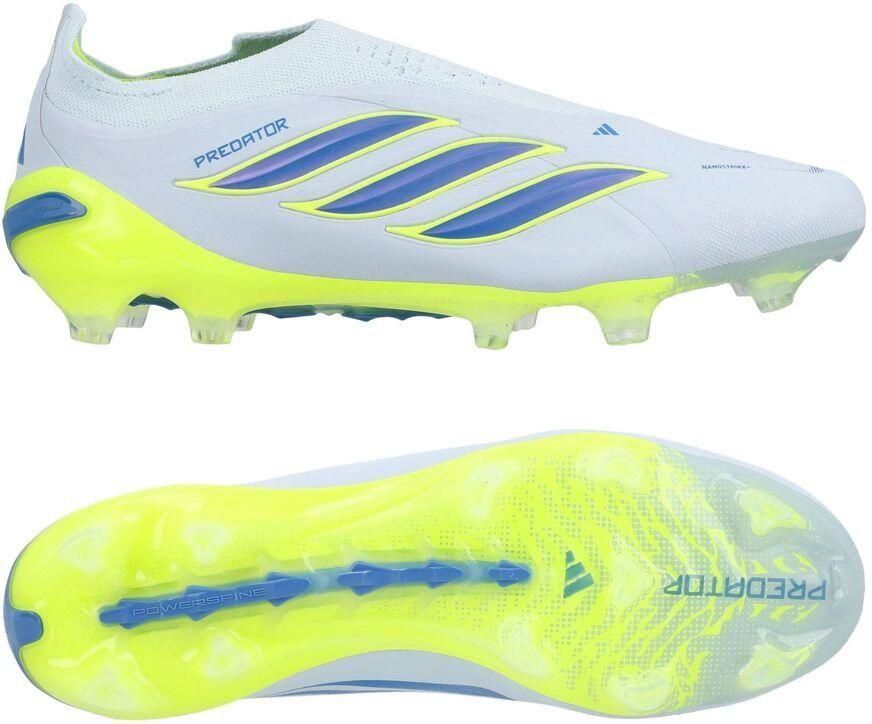 Adidas Predator Elite Veterloze Gras Voetbalschoenen (FG) Lichtblauw Blauw Geel
