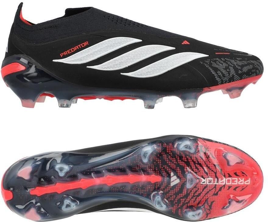 Adidas Predator Elite Laceless FG Immortal DNA Zwart Wit Helder rood