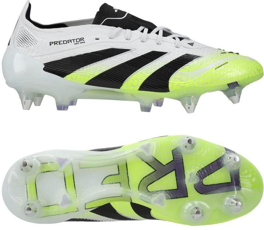 Adidas Predator Elite SG Radiant Blaze Wit Zwart Lucid Lemon
