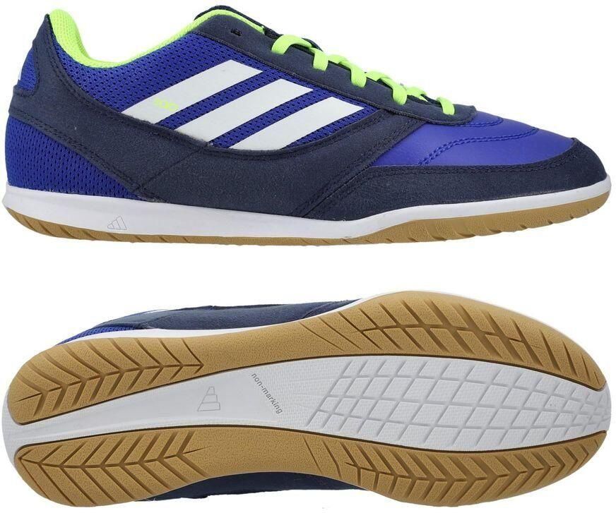 Adidas Top Sala Competition II Zaalvoetbalschoenen (IN) Kids Blauw Donkerblauw Wit Neongeel