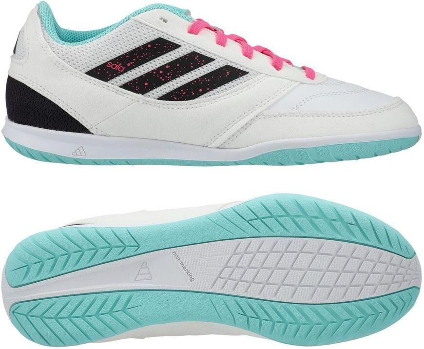 Adidas Top Sala Competition IC Wit Aurora Zwart Flash Aqua Kids