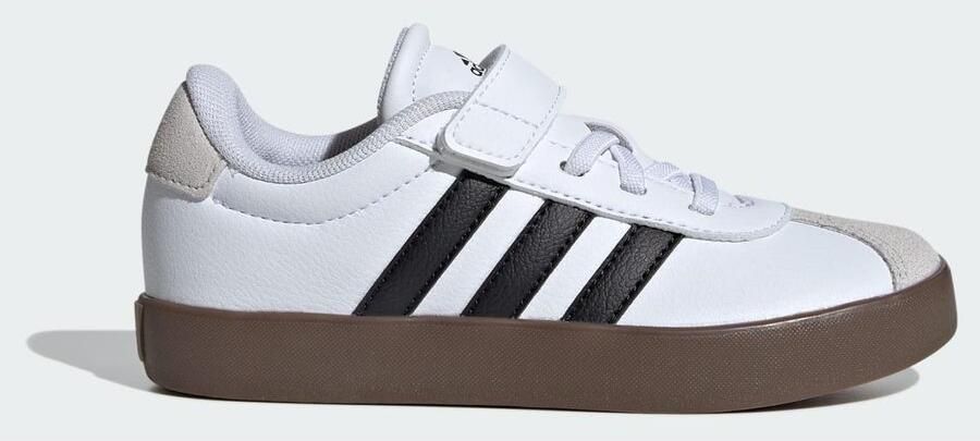 Adidas Sportswear VL Court 3.0 sneakers wit zwart beige Suede 34