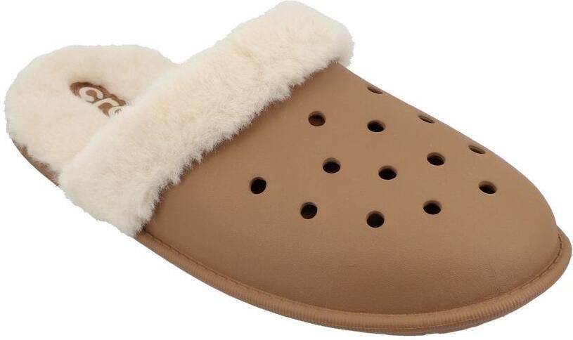 Crocs Pantoffels Classic Fuzz Scuff Pantoffel clog met warme voering