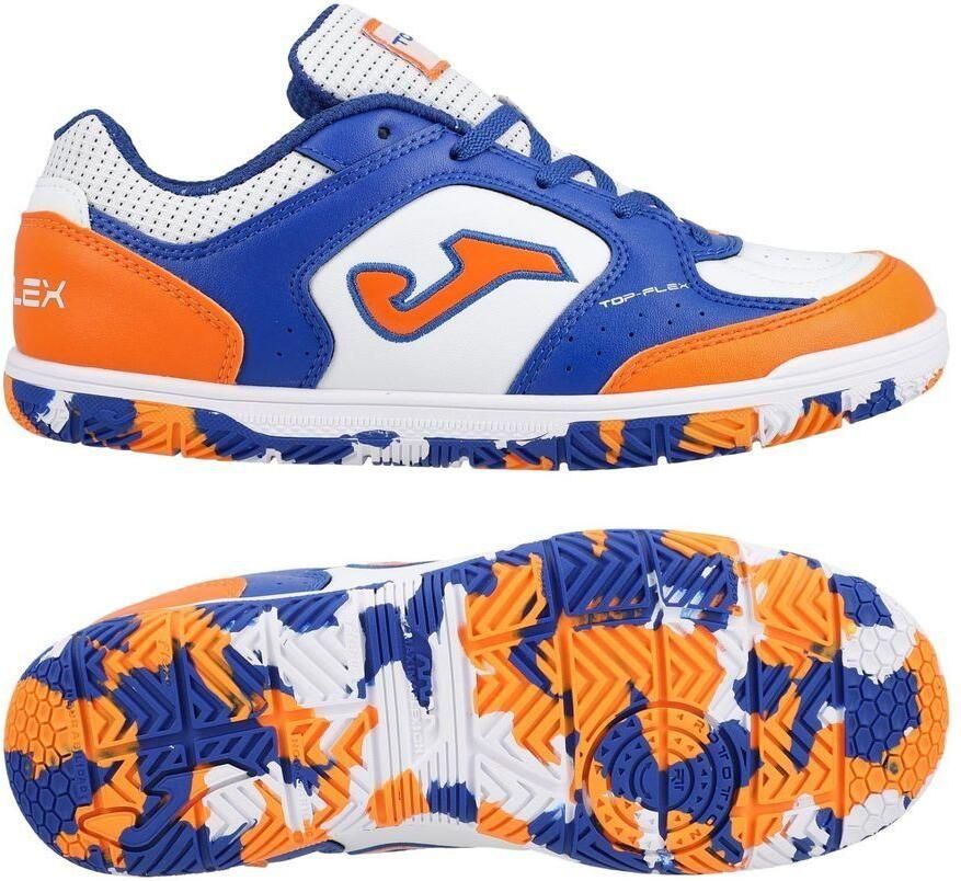 Joma Top Flex IN Wit Blauw Oranje Kids