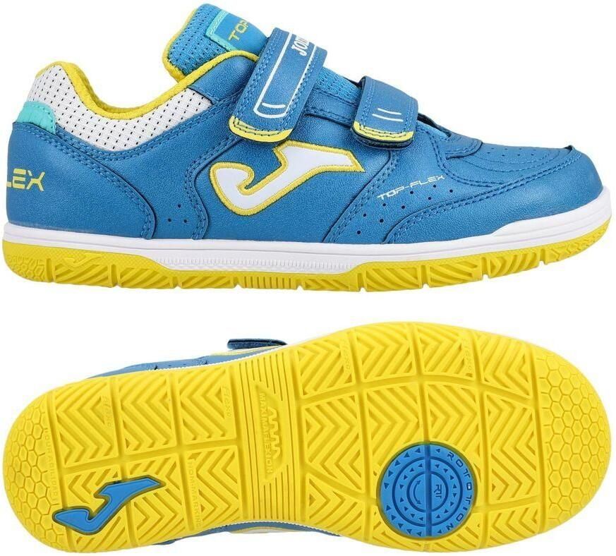 Joma Top Flex Klittenband IN Blauw Geel Kids