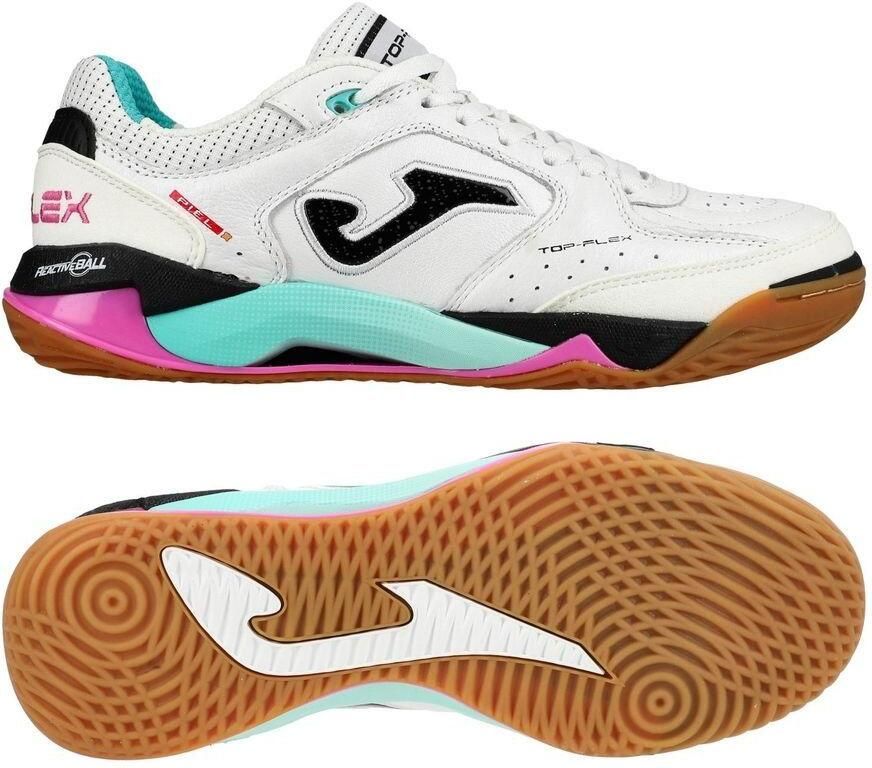 Joma Top Flex Plus IN Wit Zwart Turquoise Roze