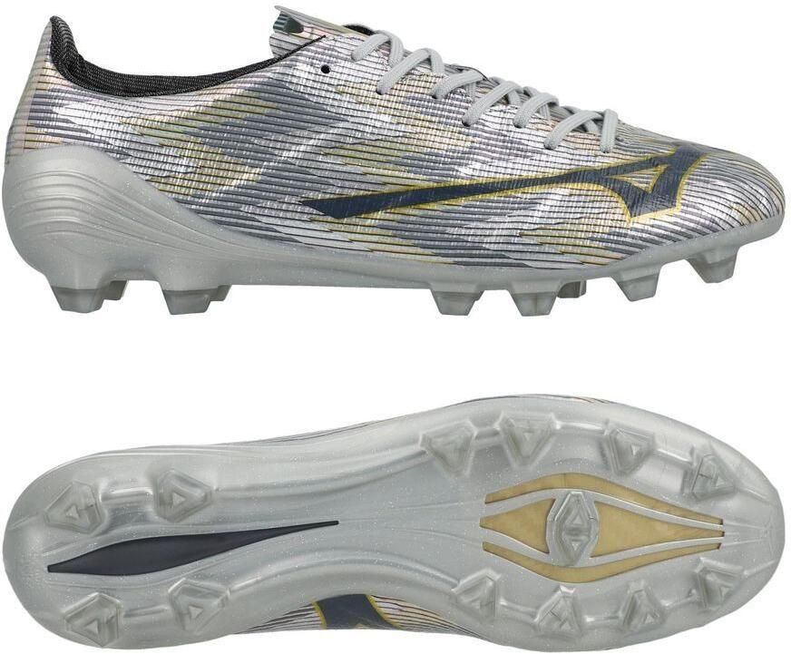 Mizuno Alpha II Made in Japan FG Platinum Silver Zilver Goud