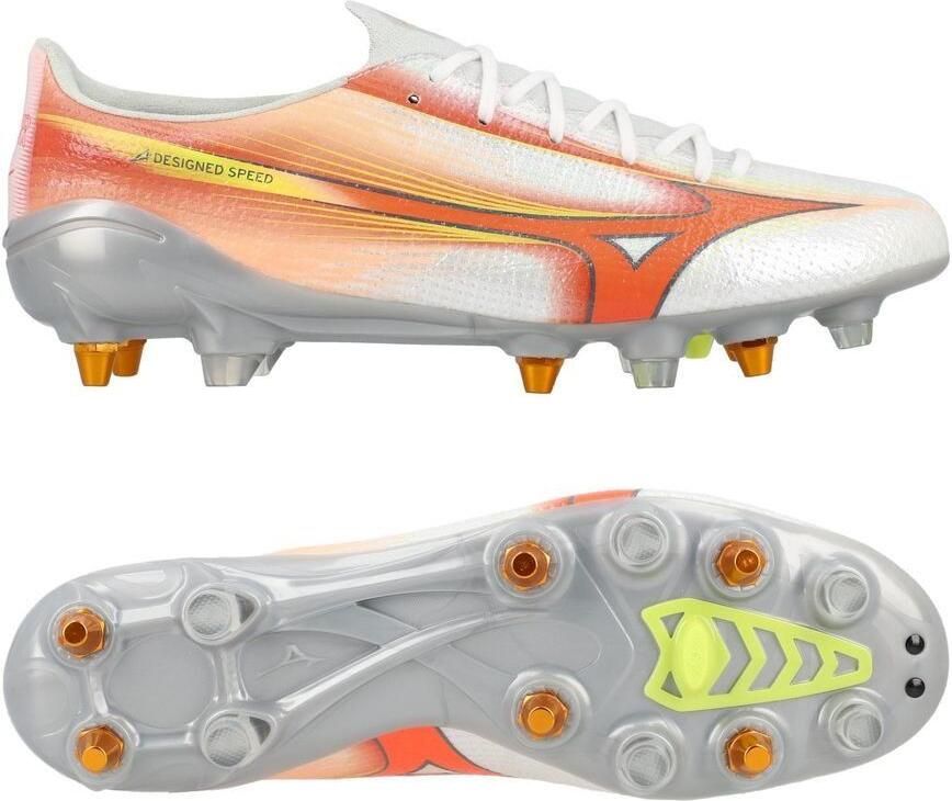 Mizuno Alpha III Elite SG Prism Wit Oranje Evening Prim