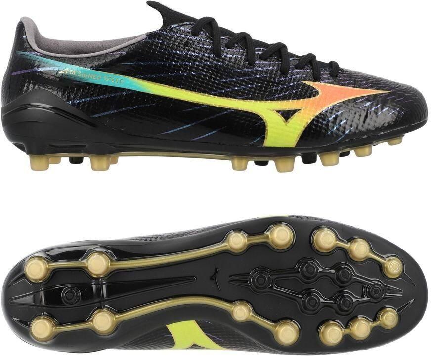 Mizuno Alpha III Made in Japan AG Bright Black Zwart Oranje Evening Prim