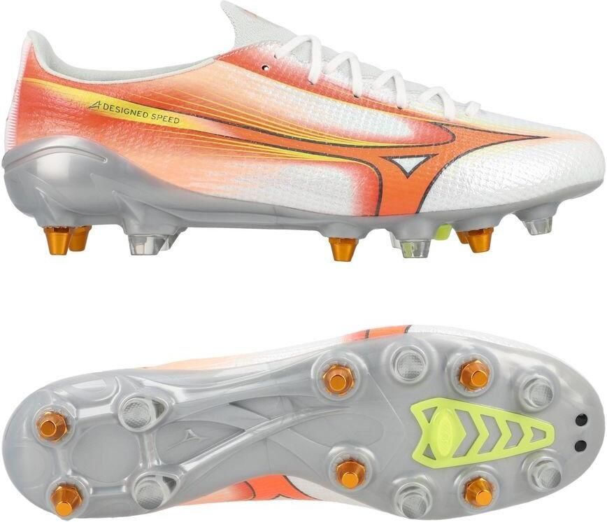 Mizuno Alpha III Made in Japan SG Prism Wit Oranje Evening Prim