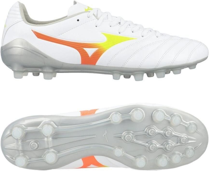Mizuno Monarcida Neo III Pro AG Prism Wit Evening Prim Oranje