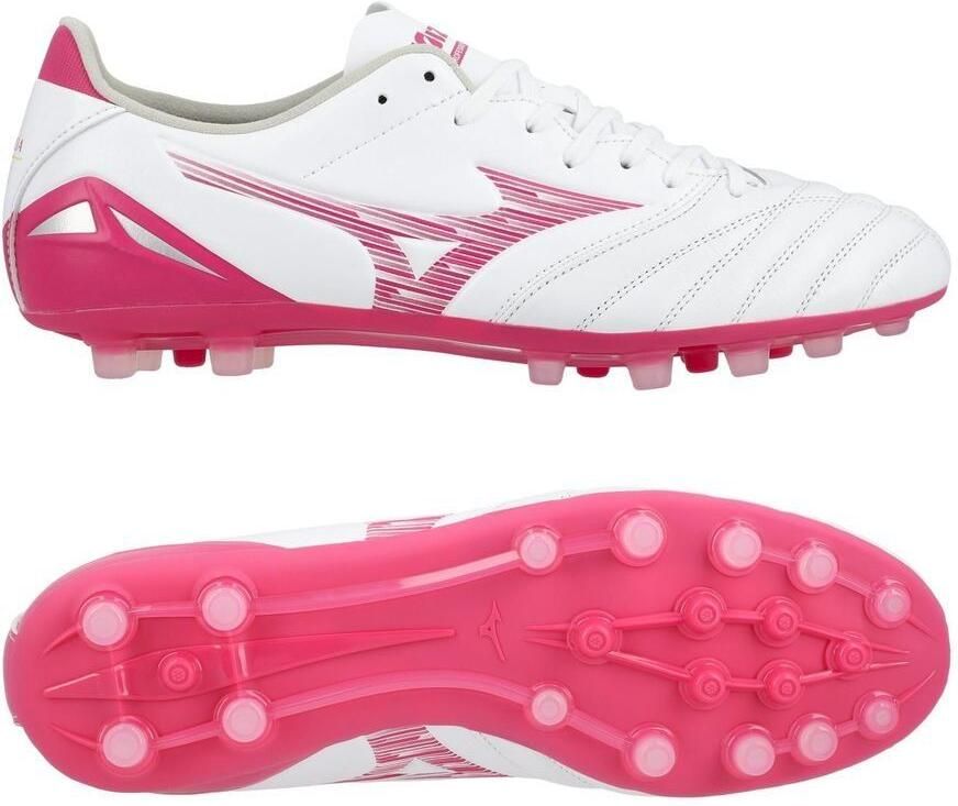 Mizuno Morelia Neo IV Pro AG Blazing Flair Wit Roze