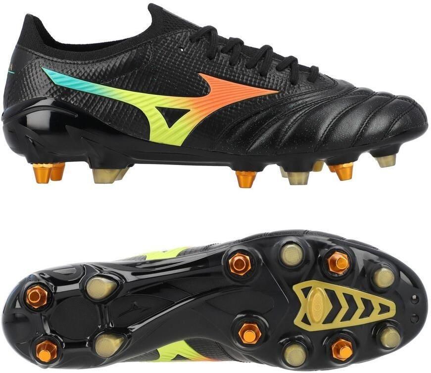Mizuno Morelia Neo V Beta Made in Japan SG Bright Black Zwart Oranje