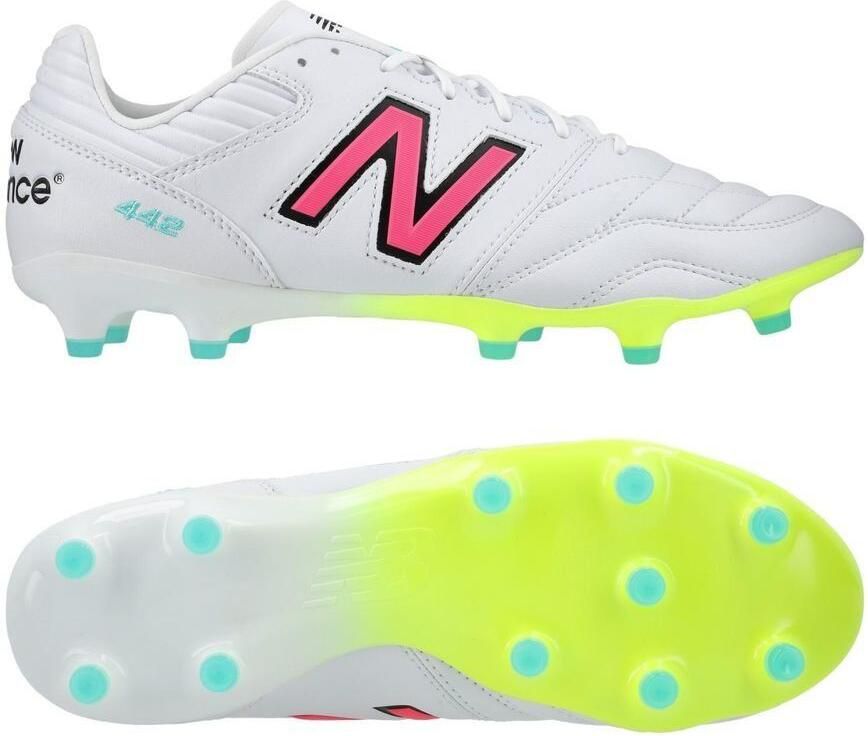 New Balance 442 2.0 Pro FG Wit Paars Neon