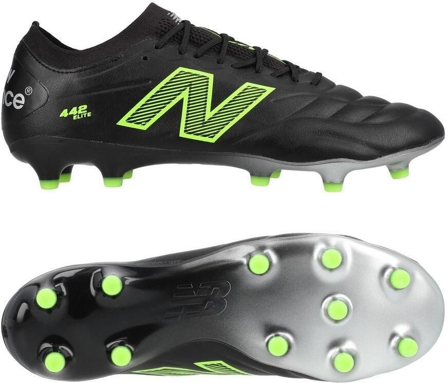 New Balance 442 v2 Elite FG Lime Light Zwart Groen