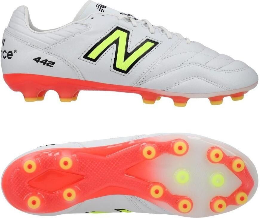 New Balance 442 v2 Pro AG Flash Point Wit Groen Zwart
