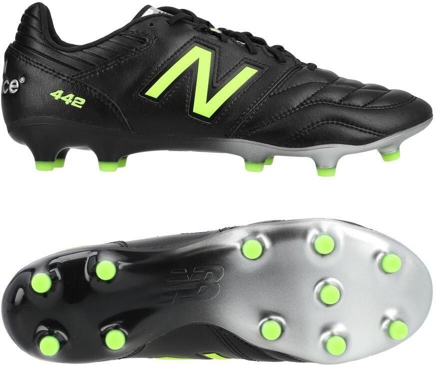 New Balance 442 v2 Pro FG Lime Light Zwart Groen