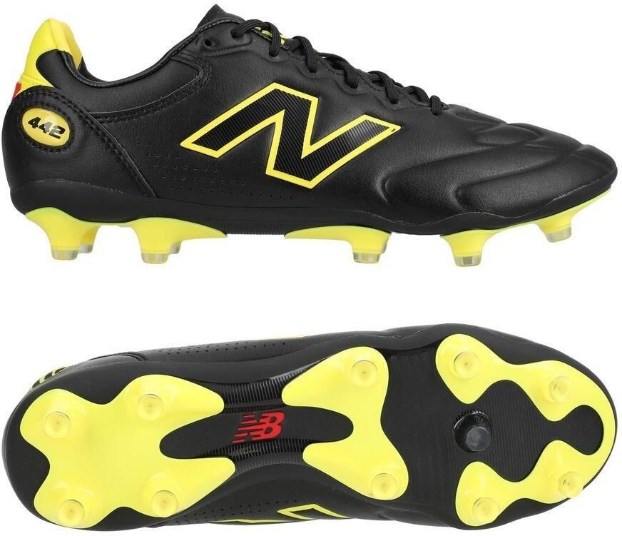 New Balance 442 V3 Elite FG Live Wire Zwart Punch Yellow